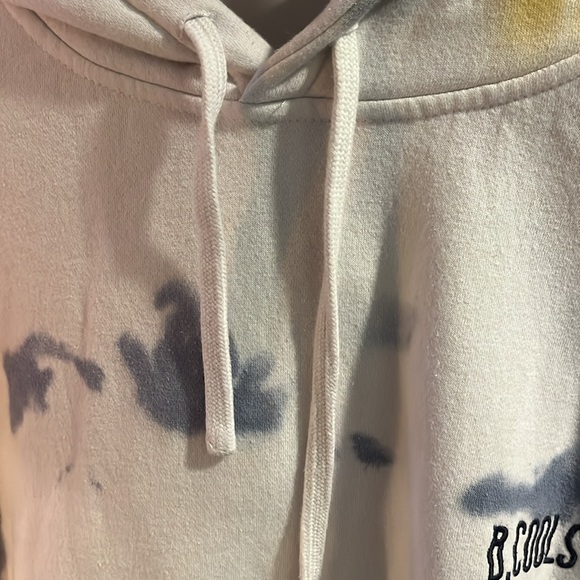 EUC B Cools Barney Cools Men’s Script Rainbow tie died Hoodie Sweatshirt large - Picture 6 of 6